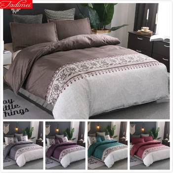 

150x2000 210x210 228x228 200x230 245x210 260x230 Duvet Cover Adult Kids Luxury Soft Cotton Bed Linens Single Queen King Big Size