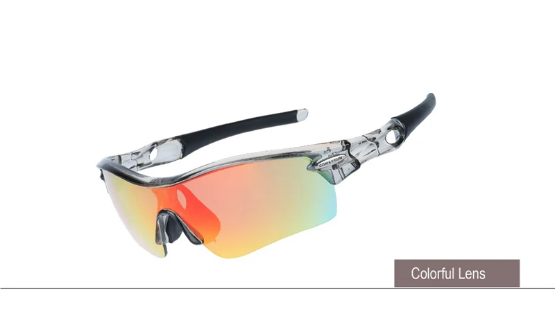COMAXSUN, Профессиональные поляризованные велосипедные очки, велосипедные очки, очки для рыбалки, уличные спортивные солнцезащитные очки, UV 400, 5 линз, 5 цветов