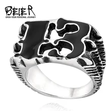 Hommes Griffe de Chance 13 Anneau 316L Acier Inoxydable Unique Anneau Pour Homme Haute Qualité Bijoux Pour Homme BR8-240