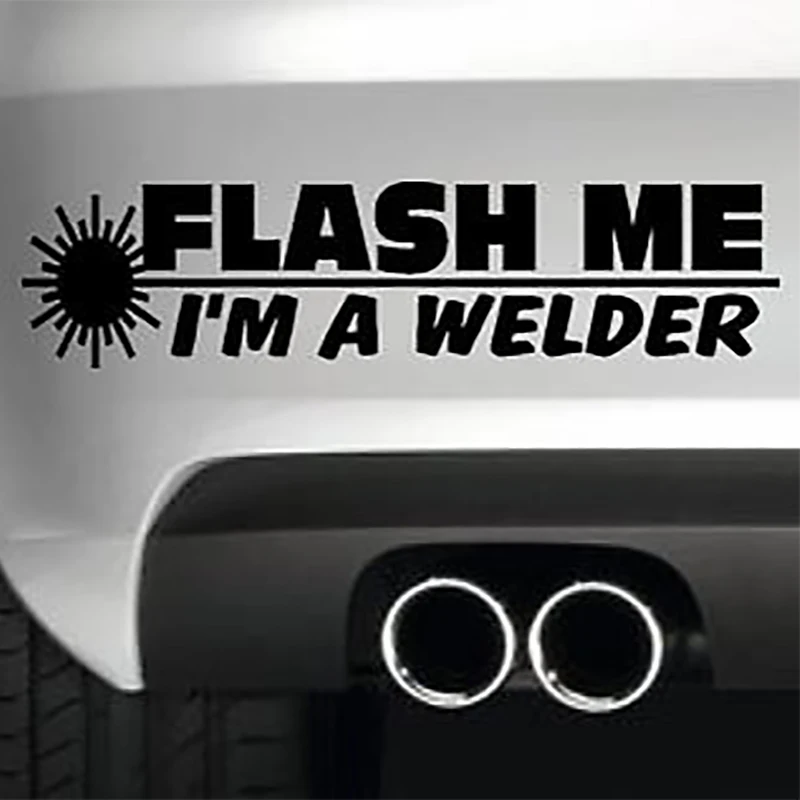 20*5 см Flash me'm a Welder ящик для инструментов наклейка на бампер дрифта Забавный Jdm RV