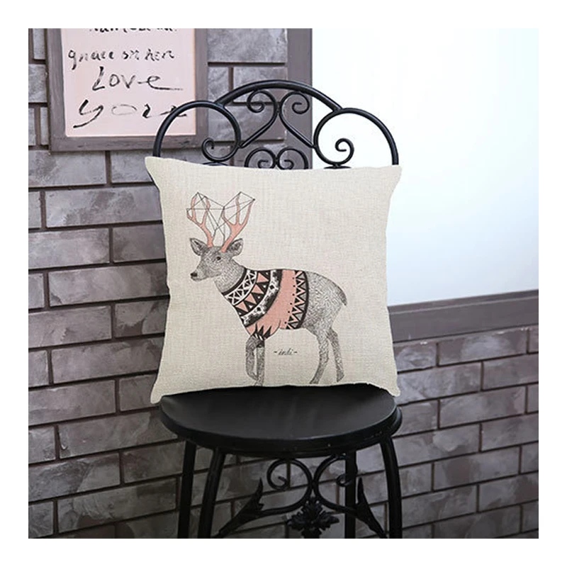 مرسومة باليد الحيوانات الدب الغزلان القط غطاء وسادة المنزل كسوة وسائد للزينة 45x45 مكتب سيارة ديكور للكنبة مرسومة باليد الحيوانات الدب الغزلان القط غطاء وسادة المنزل كسوة وسائد للزينة 45x45 مكتب سيارة ديكور للكنبة