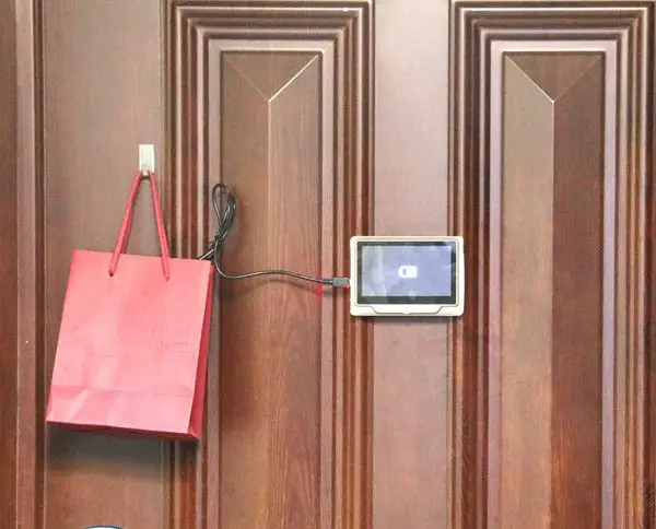 Saful 4," цветной ЖК-экран глазок камера дверной звонок Дверной просмотр Многофункциональный Движение обнаружение дверь камера монитор для умного дома