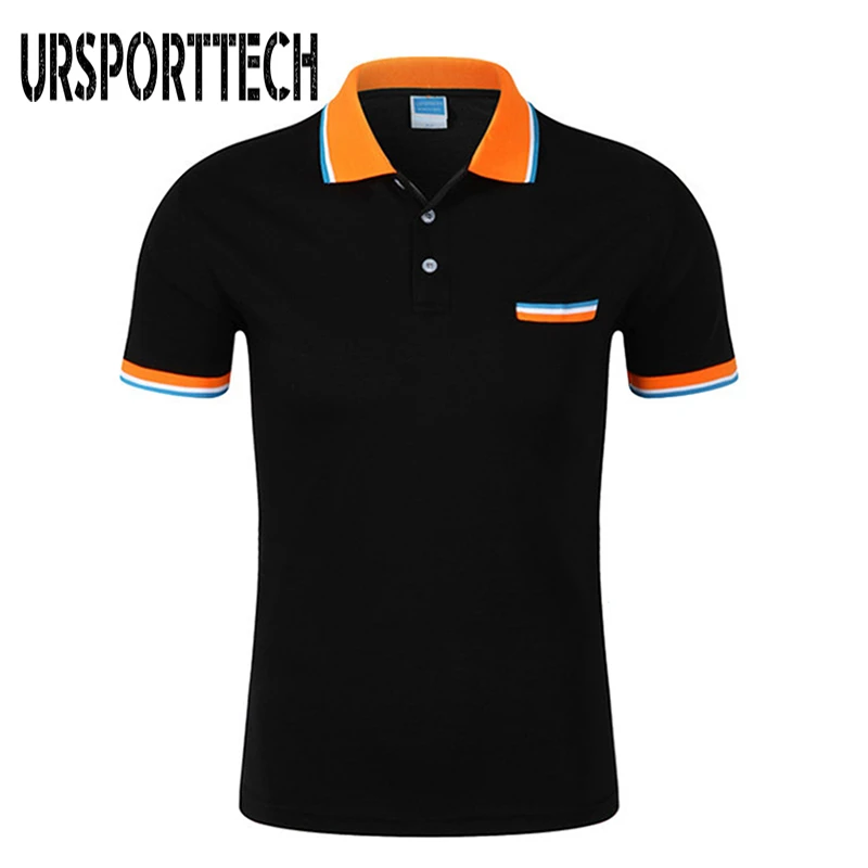 Polo de algodón para hombre, camiseta de manga corta, camisetas de marca, Polos, talla grande, S -