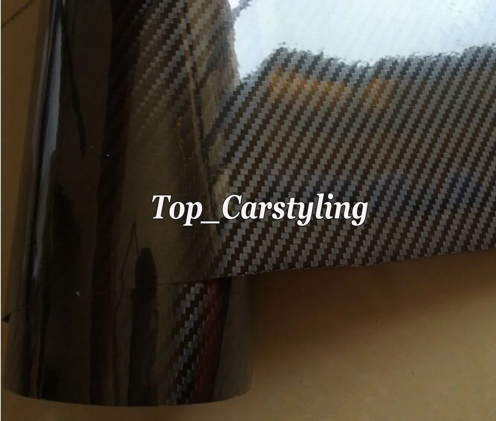 untral Gloss Carbon fibre 5d 4d 3d car wrapping film sheets (6)