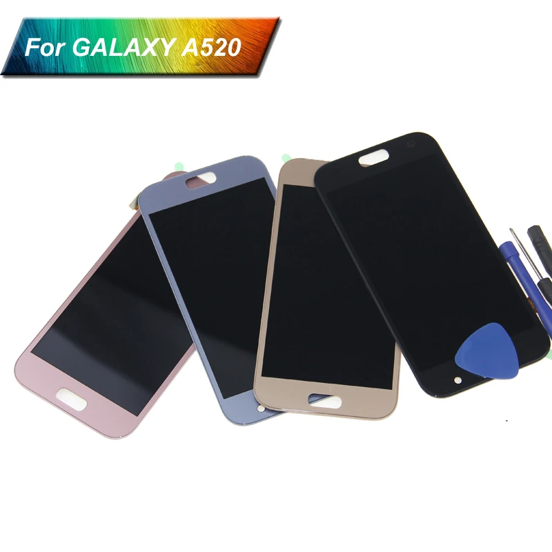 A520 дисплей для Samsung Galaxy A5 LCD 2017 A520f SM-A520f сенсорный экран дигитайзер сборка |