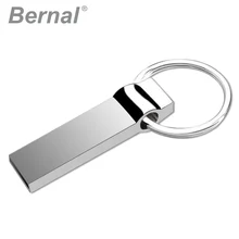 Bernal флеш-диск USB 2,0 диск с металлическим поворотом памяти водонепроницаемый usb флешка 8 ГБ 16 ГБ 32 ГБ 64 Гб 128 ГБ USB флэш-накопитель