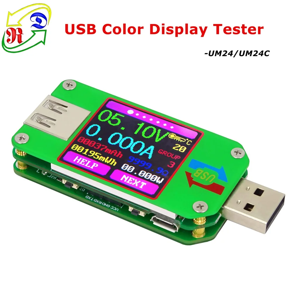 RD Белый шрифт цвет OLED USB детектор Вольтметр Амперметр мощность Емкость тестер метр Напряжение Ток Мобильный usb зарядное устройство