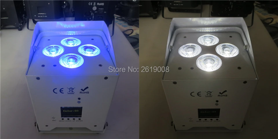 Bateria sem Fio 6 em 1 6 Pçs e lote 4 18 w Rgbwauv 4 Pcs 18 Dmx512 ir Energia da Levou Par w 6in1 Rgbwa Levou Par 6 6 pçslote 4*18 w RGBWAUV 6 em