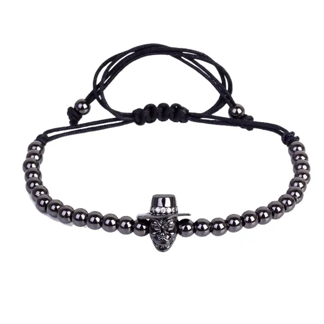 Aliexpress Punk Style Men Jewelry Skull Bracelets Movie V Punk Style Men Jewelry Skull Bracelets Movie V For Vendetta Anonymous Guy Charm Pave Clear Zircon