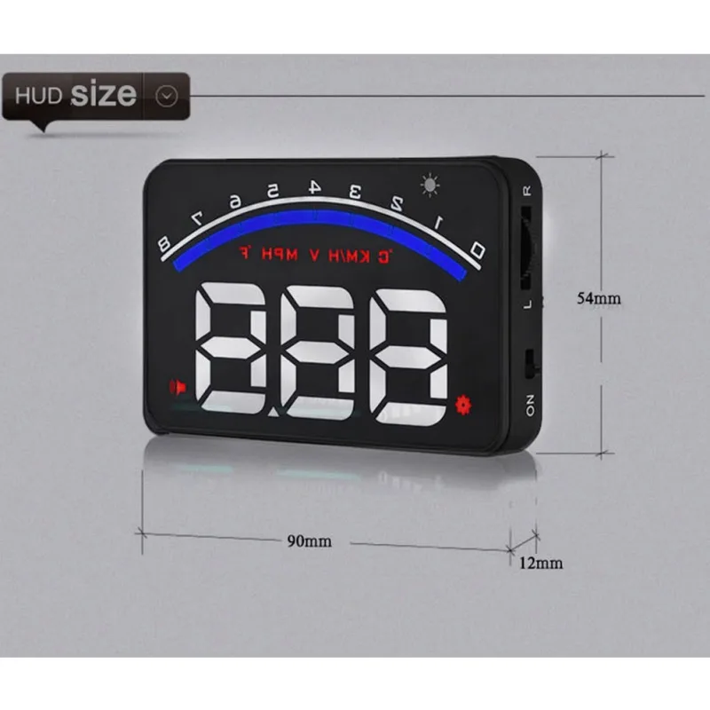 M6 HUD Дисплей автомобильный-Стайлинг Hud Дисплей превышение скорости Предупреждение лобовое стекло проектор сигнализация Система Универсальный Авто