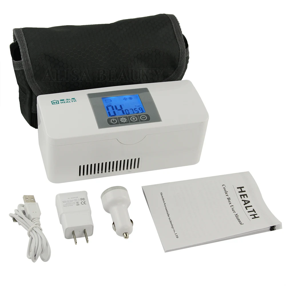 

Portable Travel Medicine Freezer Diabetic Insulin Cooler Mini Fridge Case Box For car travel and home use Stored 3pcs Pen
