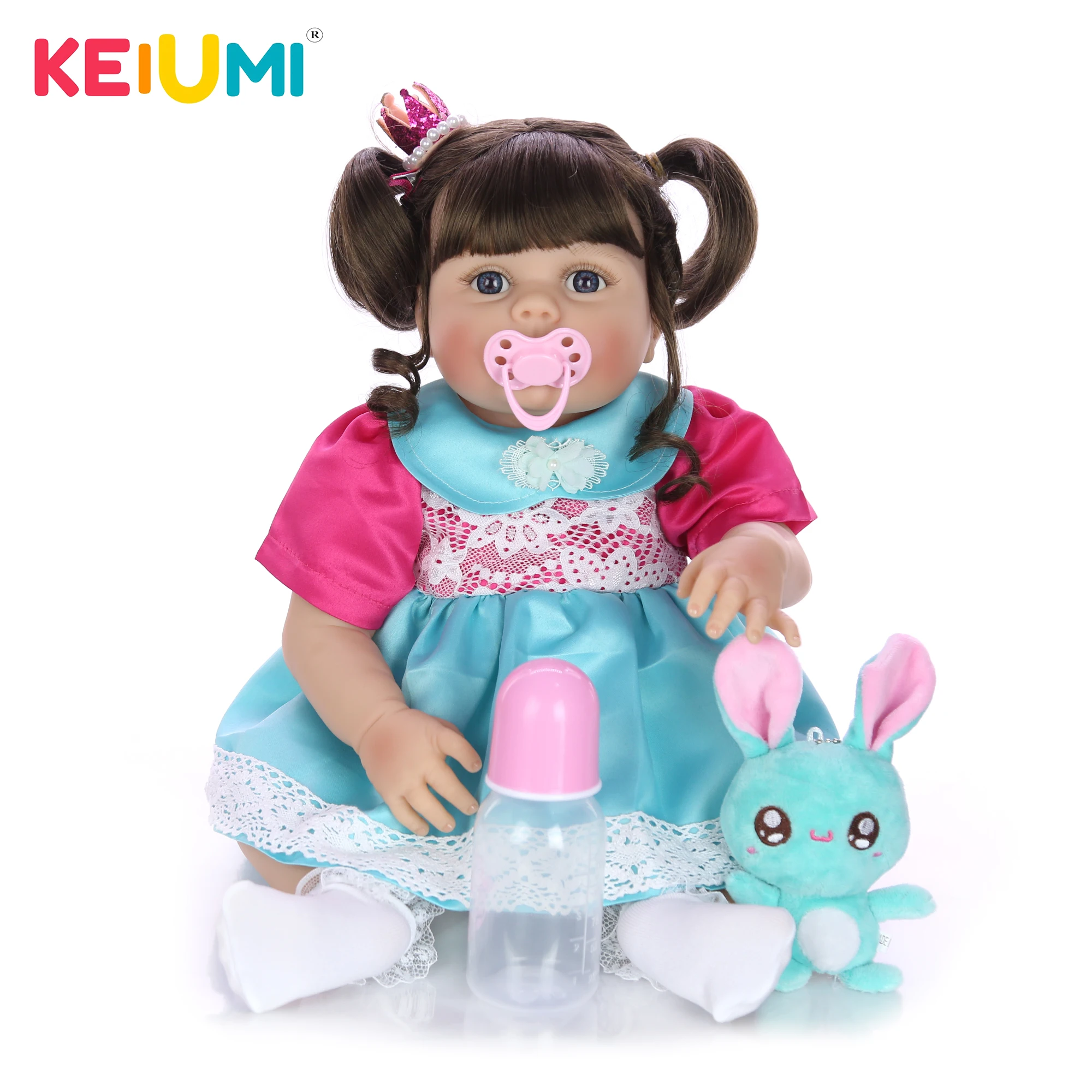 KEIUMI Fantasy Full Body силиконовые куклы Reborn 23 дюймов 57 см Reborn Baby Doll Boneca реалистичные игрушки принцессы для малышей сюрприз