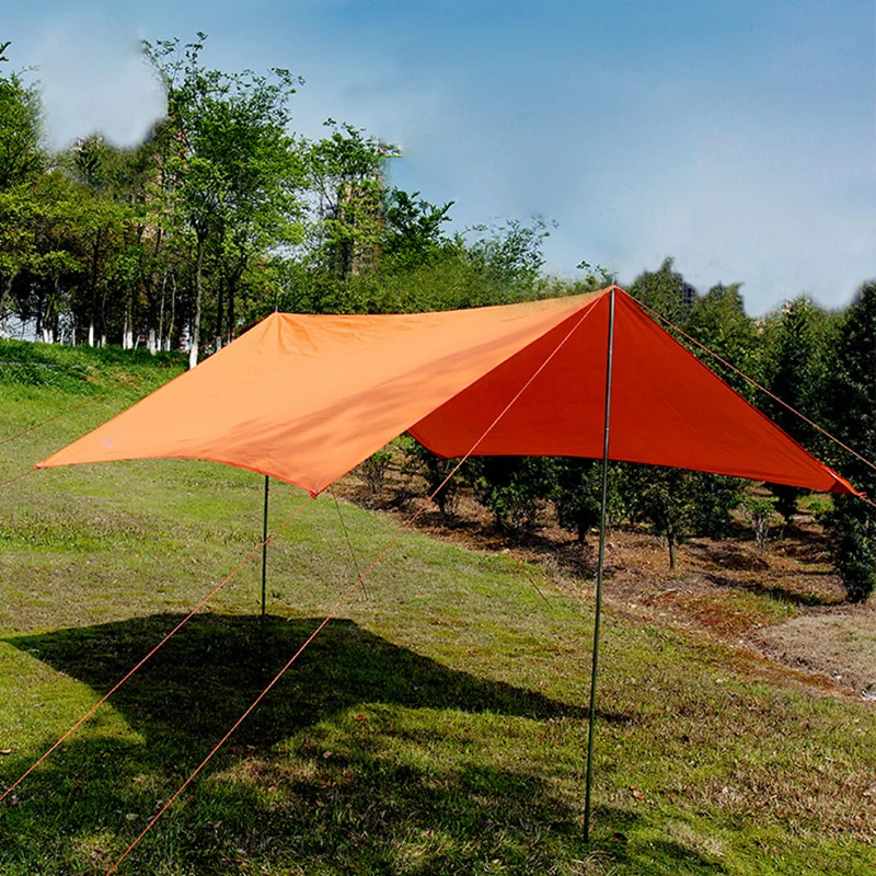 

Waterproof Camping Tarp SunShade UPF50+ Sun Shelter Mutifunctional Tent Footprint Mat Rain Fly Awning Canopy Include Accessories
