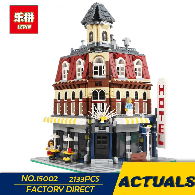 

LEPIN 15002 2133PCS City Street Cafe Corner Model Building Kits Blocks Kid Toy Gift brinquedos Compatible With 10182 IN STOCK