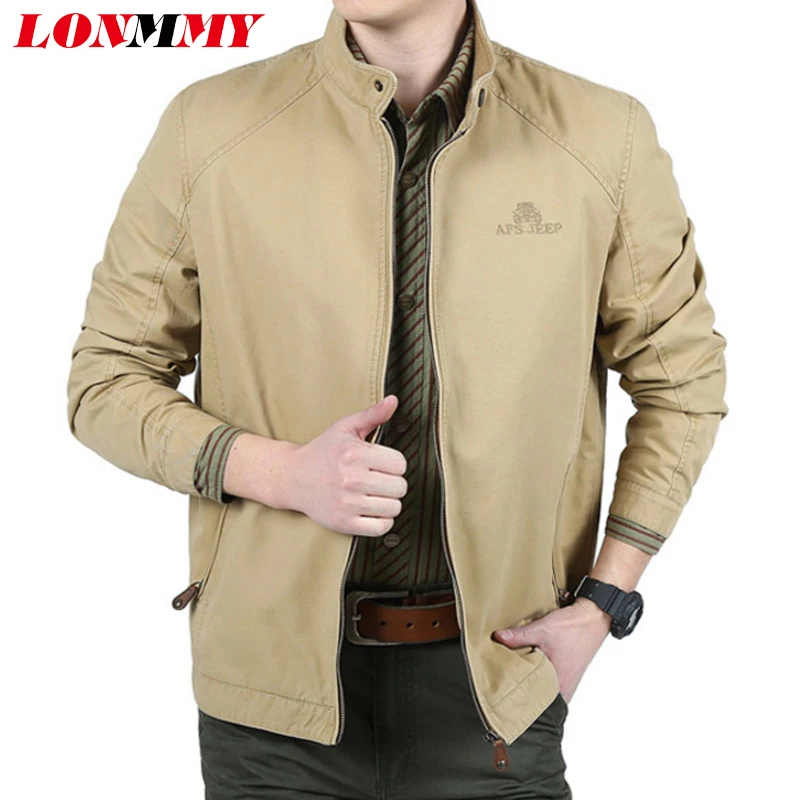 LONMMY M 4XL Military jacket men coat Cotton casual windbreaker mens ...