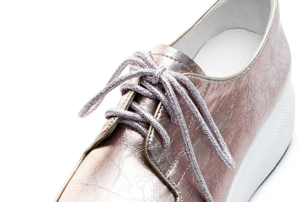 Krazing Pot/Новинка; Лидер продаж; винтажные туфли на танкетке с острым носком; повседневные кроссовки на шнуровке в Корейском стиле; Вулканизированная обувь для отдыха; L12