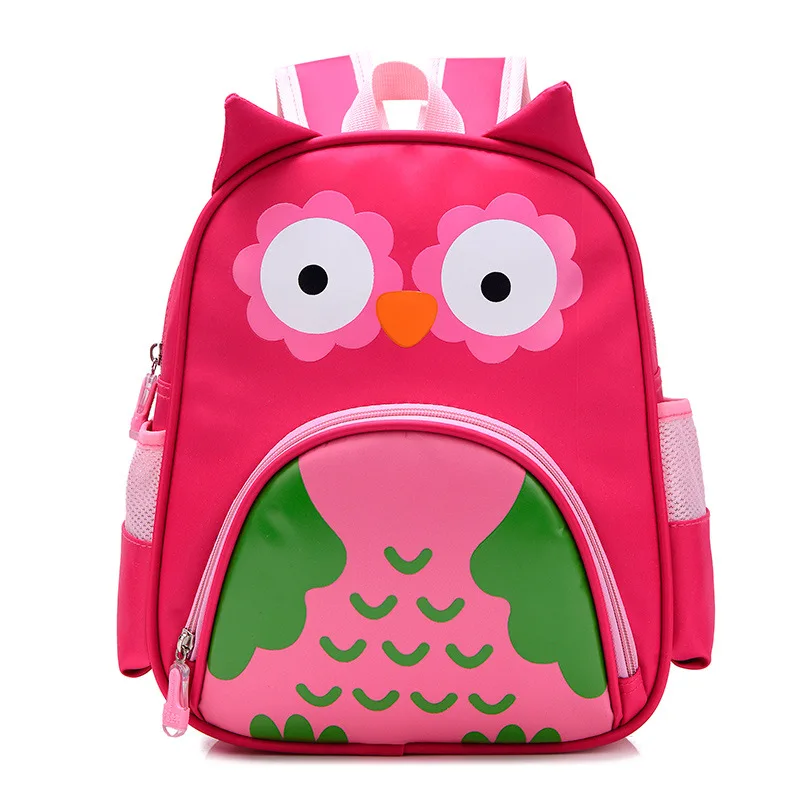 

Orthopedic Cute Owl Animals Baby Backpack Kids Toddler School Bags for Girls 3-5 years Children ZOO families Kindergarten Bag