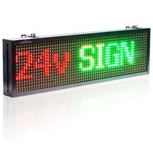 24v Truck Bus Car Bluetooth Remote Control Led Sign Red Green Yellow 3 – color Text Display board Moving Message Panel