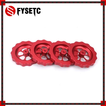

1PC 3D Printer Parts Big Hand Twist Knob Leveler M4 thread Leveling Nut Red All Metal For CR-10 3D Printer