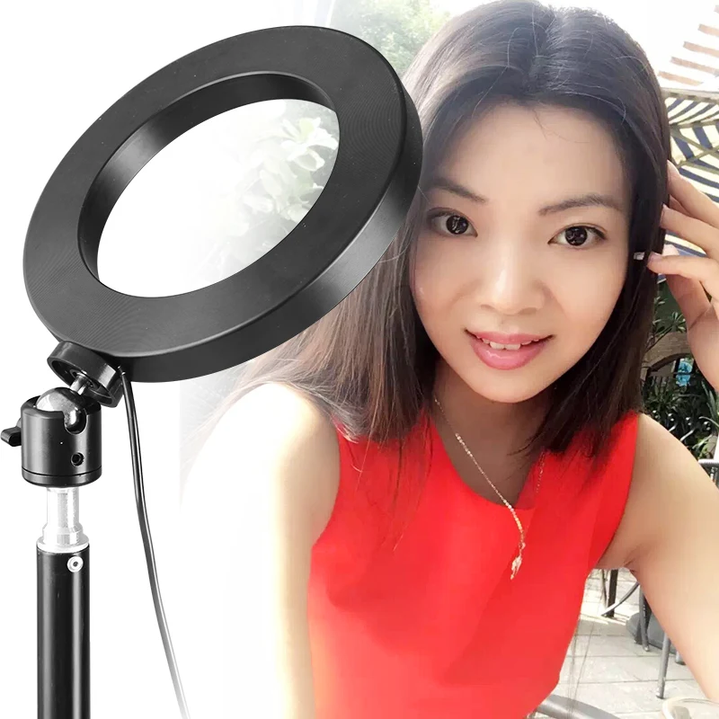 DSLR фотостудия селфи кольцевой светильник 3200K 5500K с камерой фото Диммируемый