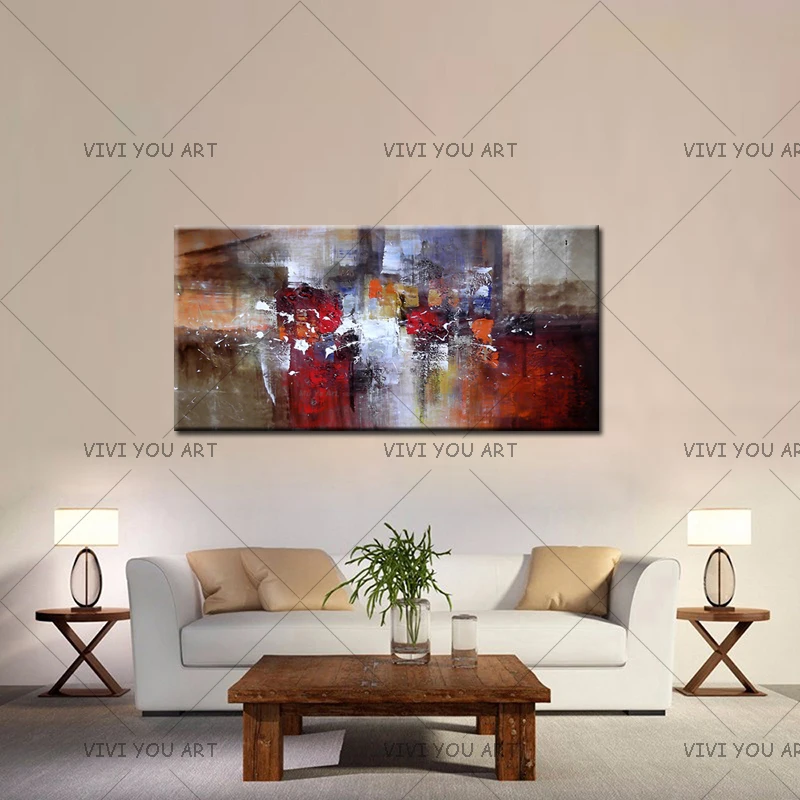 

Abstract Modern Large Canvas Wall Art Huge Handmade Oil Painting Decorative Canvas Paintings For Home Decor Office Decoration