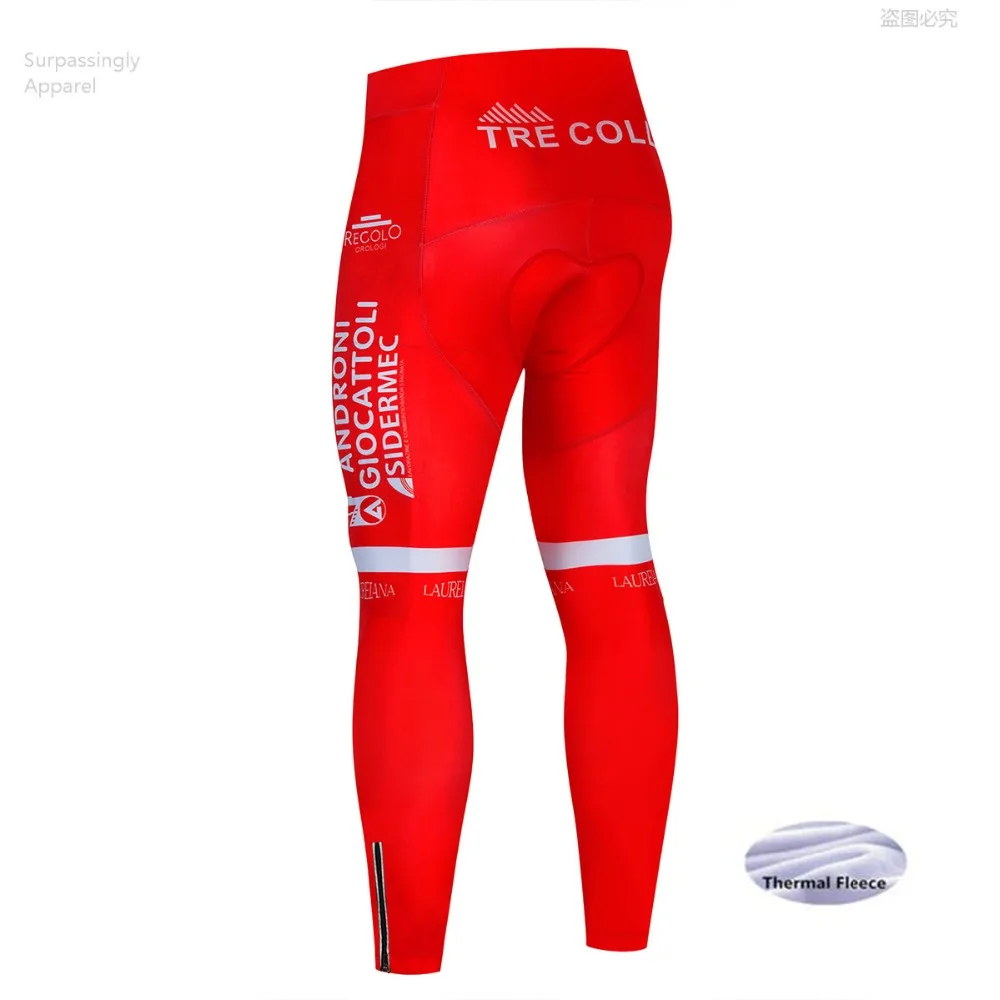 Pro Red Winter UCI Team Andro велосипедные длинные штаны мужские велосипедные шорты MTB дорожный велосипед 12D гелевая подкладка велосипедные шорты