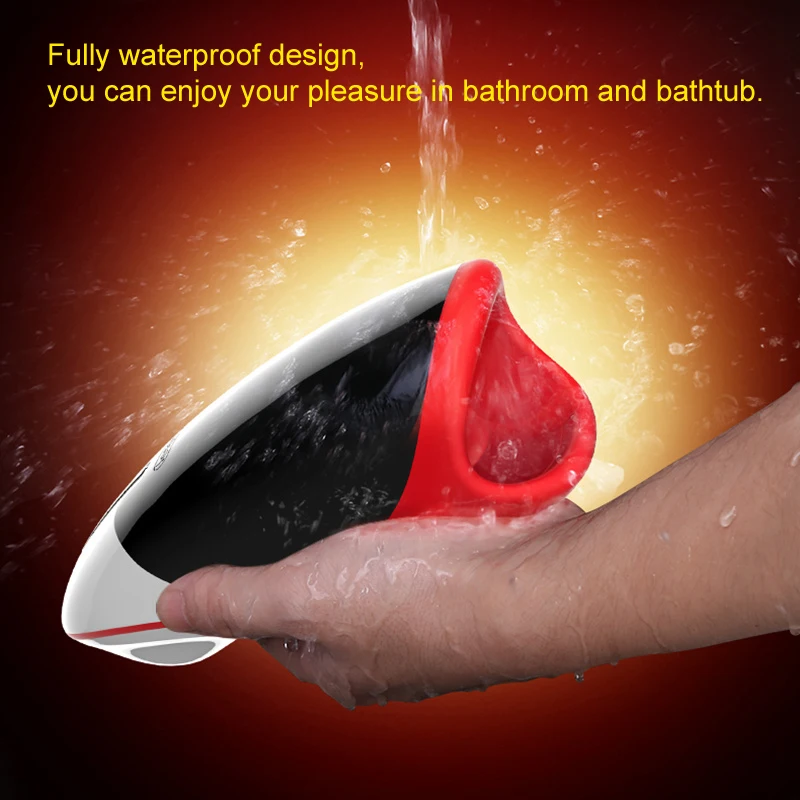 Leten Male Oral Masturbator Simulating Sucking Tongue Licking Sex Machine Smart Heating Voice Interaction Adult Sex Toys for Men