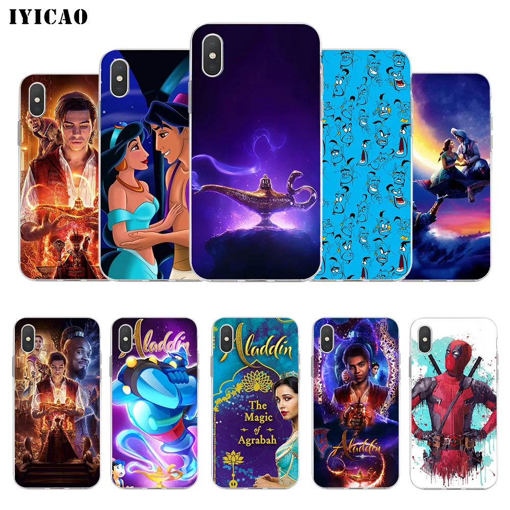 IYICAO Aladdin 2019 Мягкий силиконовый чехол для iPhone X XR XS MAX 6 6s 7 8 Plus 5 5S SE TPU