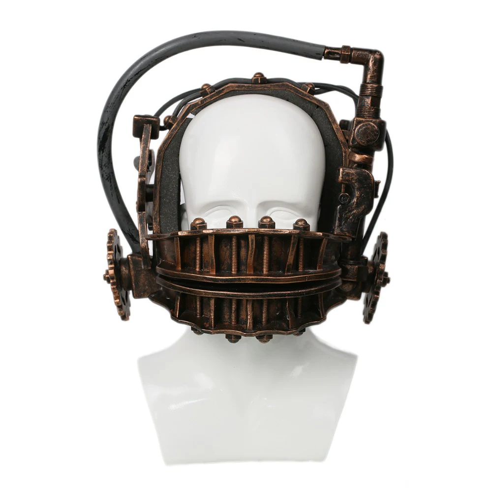 mandíbula bronze máscara resina XCOSER horror cosplay armadilha viu collectibles reverso serra macia halloween a desconto franquia Último urso 5 mandíbula bronze máscara resina 5