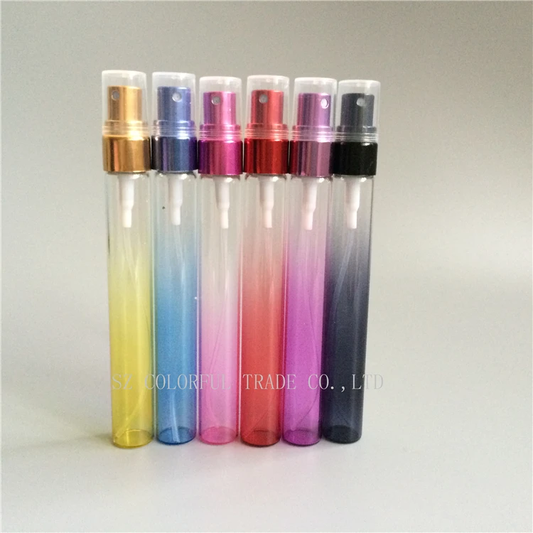 100pcs/10ml glass spray bottle, color empty perfume spray bottle,cosmetic perfume bottle refillable glass atomizer bottle
