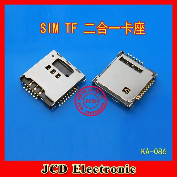 2 шт. памяти SIM карты памяти Micro SD Card Лоток чтения модуль Держатель Замена для Samsung S5230 Star S5230C с номер для отслеживания