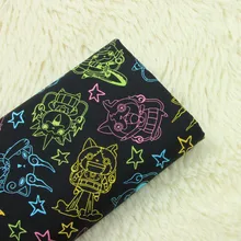 50*140 см Yo-Kai Watch печать Jibanyan шепот периферии Yokai района хлопчатобумажная ткань для DIY четверти Швейные кукла ткань кошелек Стёганое одеяло