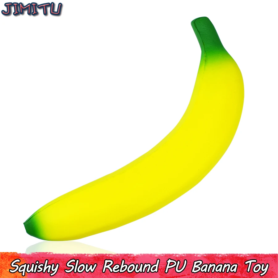 Банановый Squishy антистресс игрушки для детей с медленным восстановлением формы