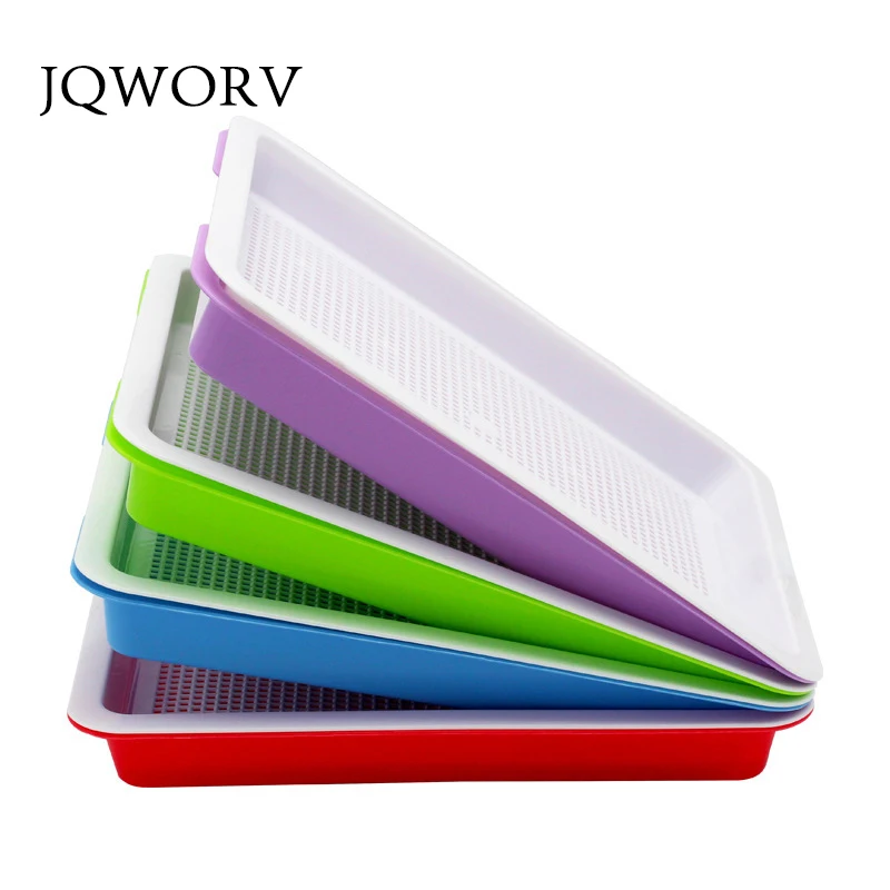 

JQWORV Double Layer Bean Sprouts Plate Seedling Tray Planting Dishes Growing wheat seedlings Nursery Pots Home Garden plant