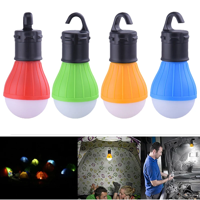 

Portable Camping Lantern Light Outdoor Hanging LED Tent Bulb Light AAA Battery Emergency Lamp 3 Mode for Camping Reading Fishing