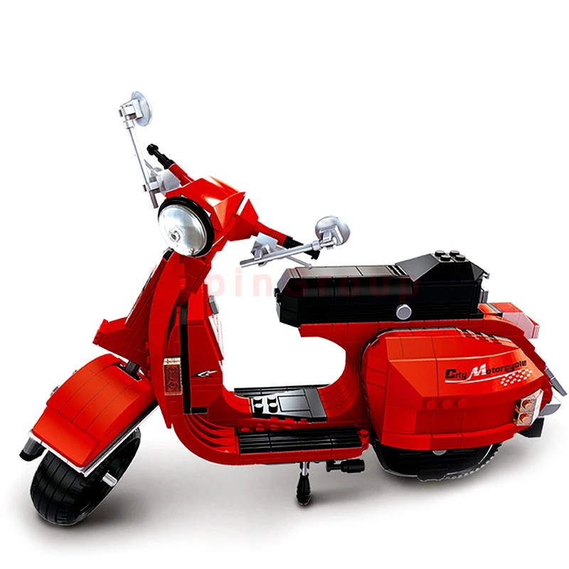 XingBao 03002 Оригинальные творческие технические классические серии Vespa P200 мото строительные блоки Leingly игрушки модель подарок клон Lepinges