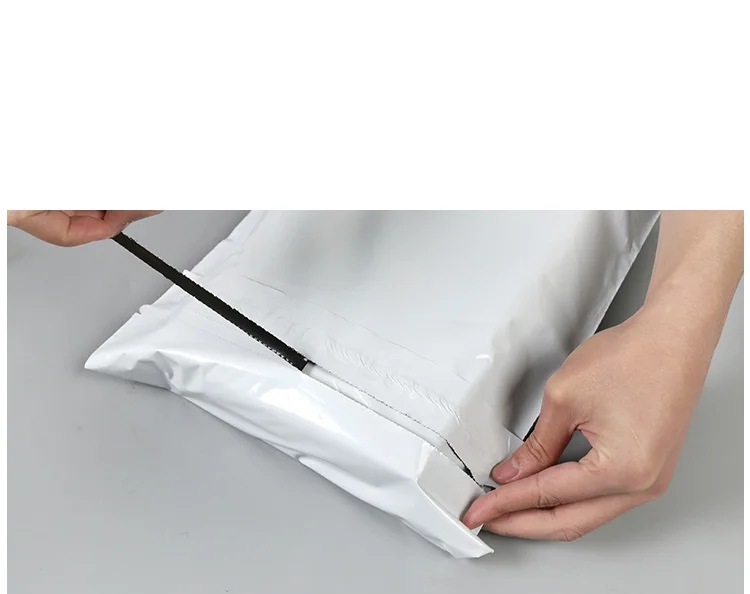 200x пользовательские печатные ранцы почтовые сумки пакет почтовый из ПВХ Белый Цвет с легкий открытый разрыв сумка для хранения 28x42 cm