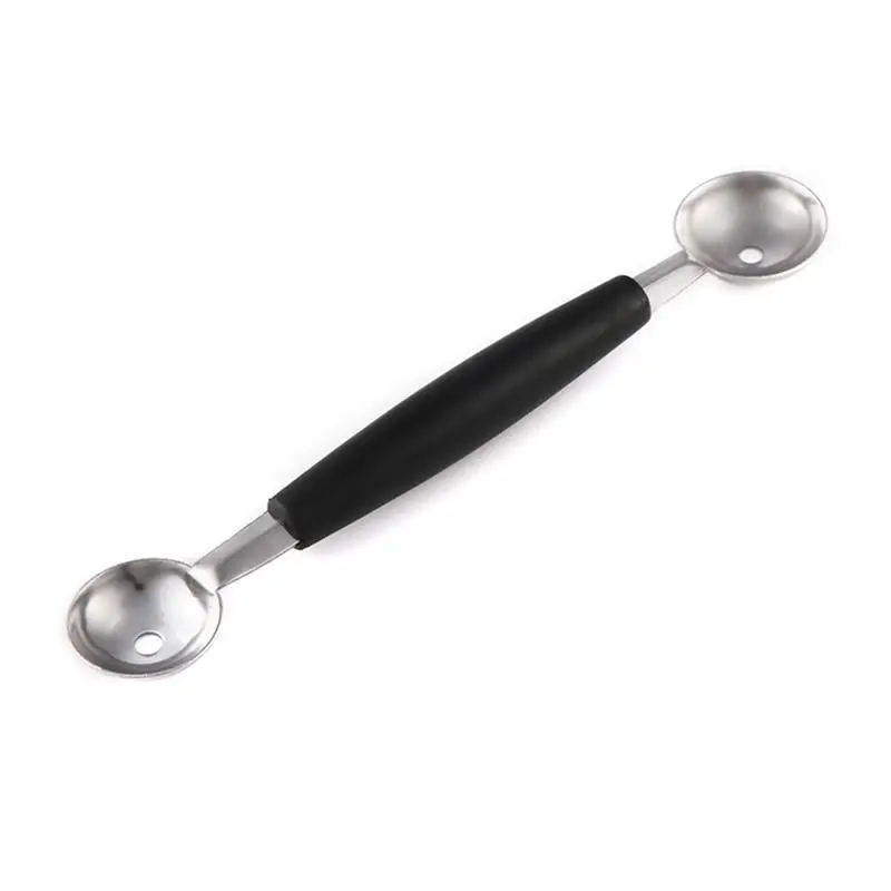 Кухонный нож из нержавеющей стали нож для фруктов резак для мороженого двухконцевая ложка шариковые лопатка для дыни набор кухонных инструментов - Цвет: Watermelon Spoon