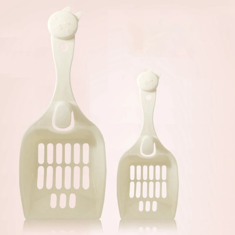 

Cat Litter Cleaning Scoop Durable Pet Dog Cat Plastic Cleaning Tool Kitten Litter Shovel Hangable Poop Shovel Pets Cat Supplies