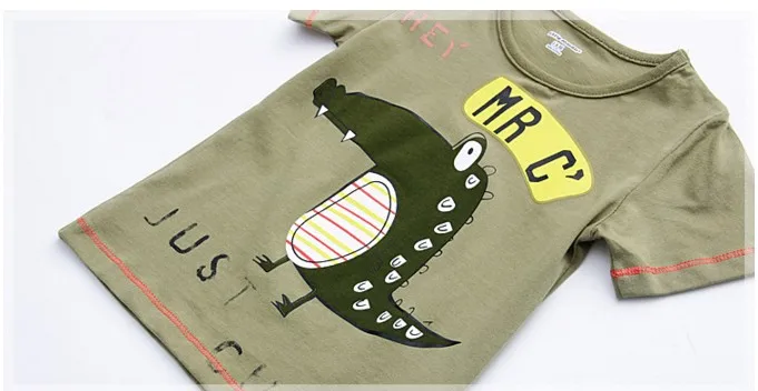 Little maven brand children clothing 2017 new summer baby boy clothes short sleeve t shirt Cotton crocodile print tee tops 50711 HTB1LrFfQpXXXXXJXXXXq6xXFXXXp - Little maven brand children clothing 2017 new summer baby boy clothes short sleeve t shirt Cotton crocodile print tee tops 50711