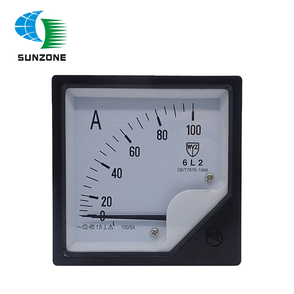 6L2 100/5A Pointer AC Ammeter Generator Current Panel Meter 0-100A