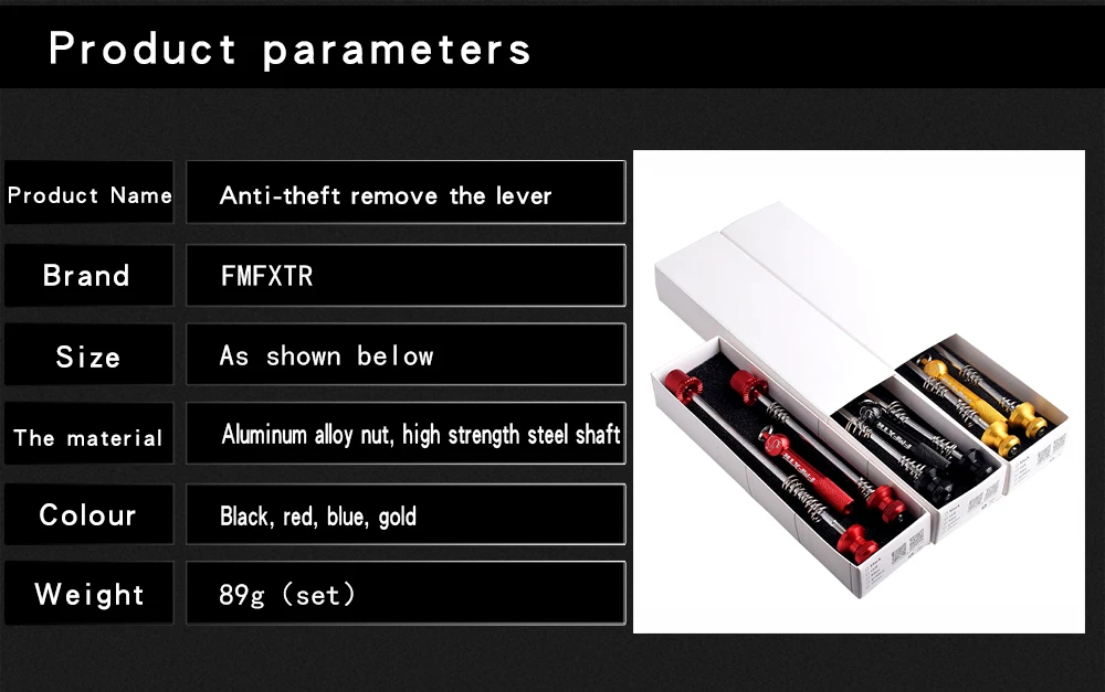 Горный велосипед концентраторы quick release полюс анти-кражи дорожный велосипед передний и задний вал штанги легкая, складная, алюминиевая сплав винты