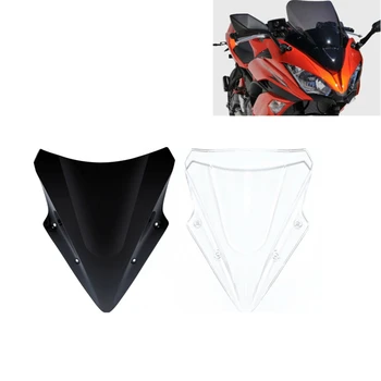 

Motorcycle Dual Bubble Windscreen Windshield For Kawasaki Ninja 650 EX650 ER6F 17-19