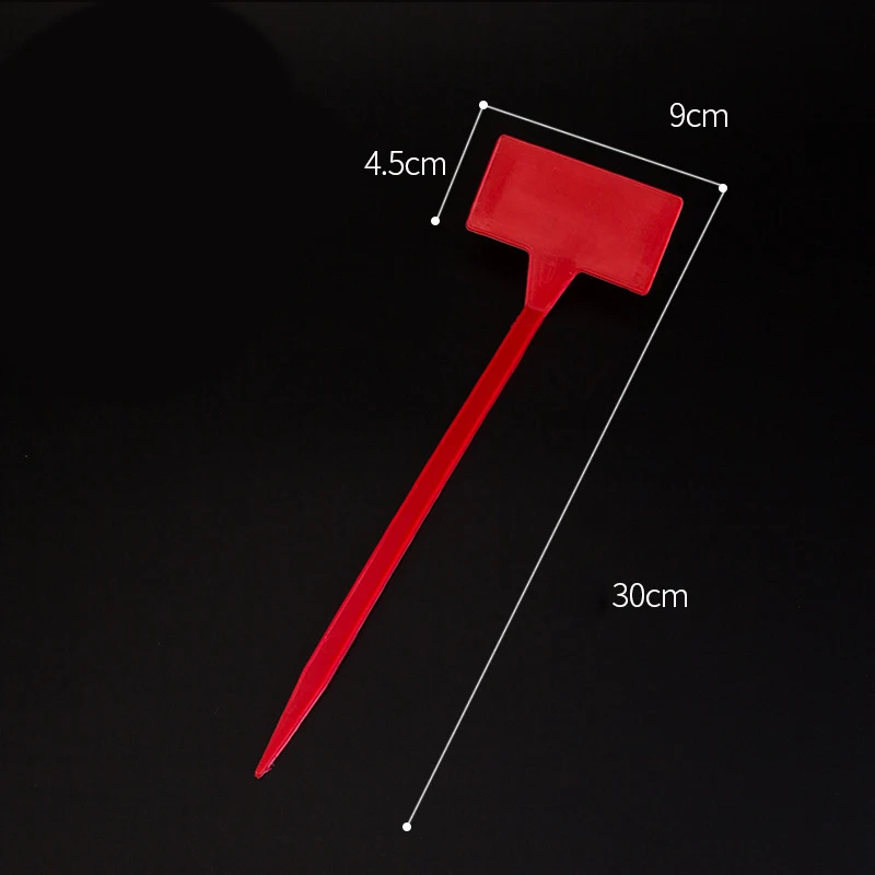 10 шт. вздернутый Пластик питомник лоток детский сад завод Label толстые Пластик завод метки Марк сад горшки план этикетки придерживаться инструменты - Цвет: Red