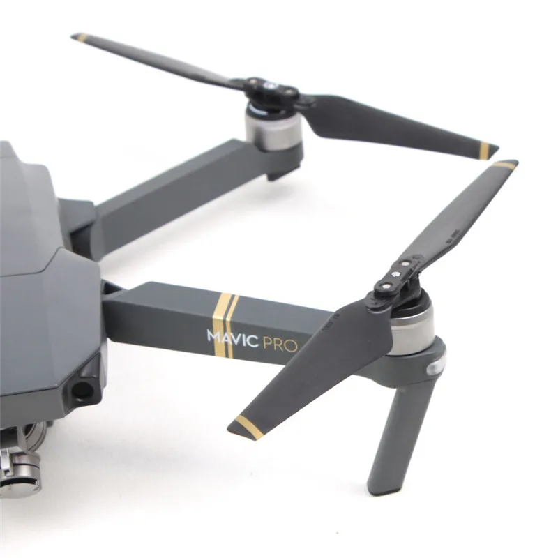2 Pieces,Mavic pro 8330 Quick-release Folding Propellers prop for DJI Mavic Quadcopter Camera Drone Accessories - Yellow Stripe