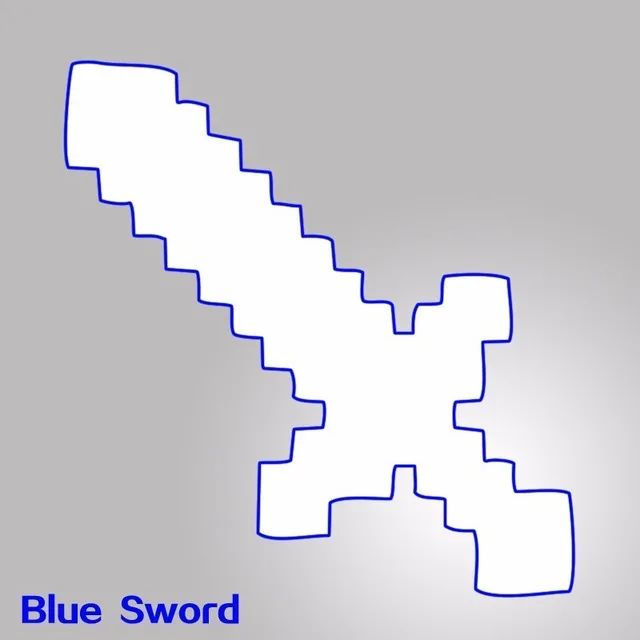 1 шт. новейший дизайн размер 45 см синий Алмазный меч мягкие EVA игрушки из пеноматериала меч Алмазная Кирка для детей