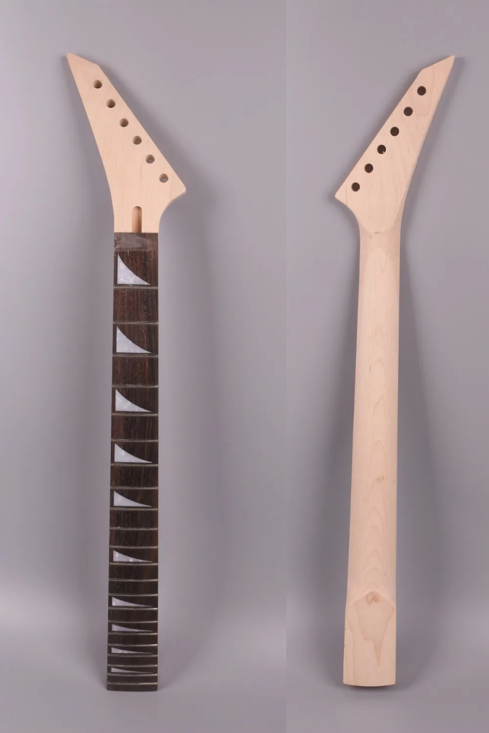 Yinfente Electric Guitar Neck 22 Fret Reversed Head Rosewood Fretboard