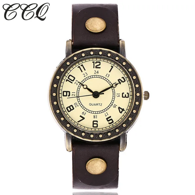 Vintage Fashion Simple Dial Watch Casual Cow Leather Quartz Watch Women Wristwat Vintage Fashion Simple Dial Watch Casual Cow Leather Quartz Watch Women Wristwat