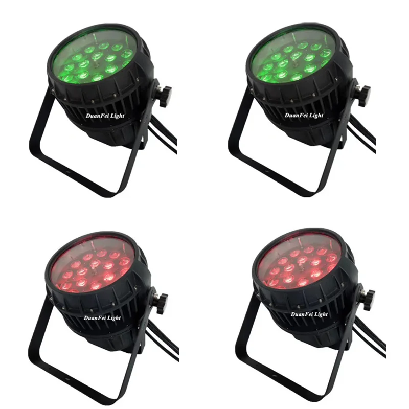 16 шт. наружный светодиодный par-прожектор rgbw 18x10 Вт dmx par 64 zoom led ip65 водонепроницаемый
