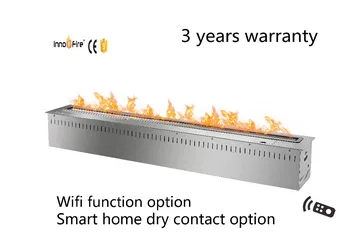 

48 inch Long black or silver smart bioethanol wall mounted fireplace electric heating element